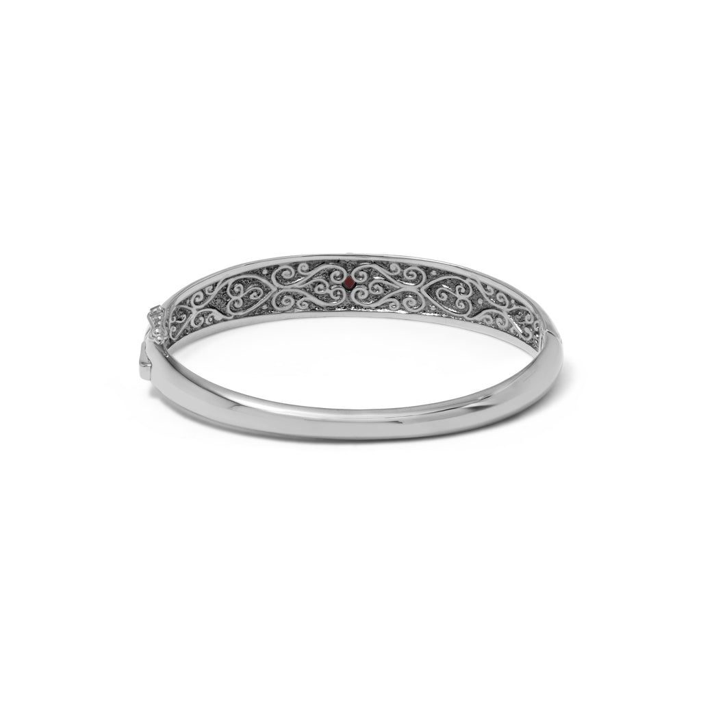Mandala Collection Sterling Silver 925 Bangle Bracelet
