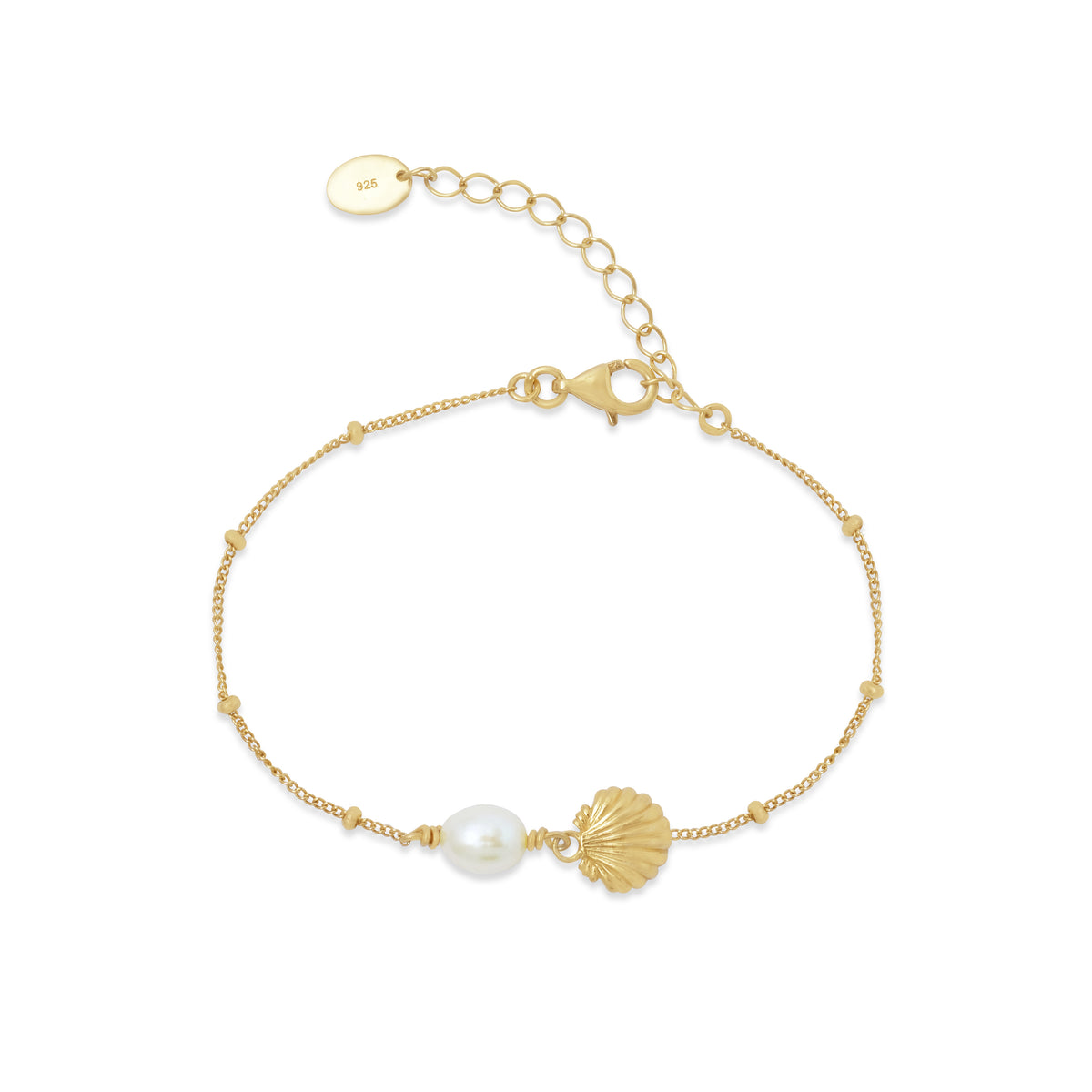 Gelang Rantai Koleksi Shell Sterling Silver 925