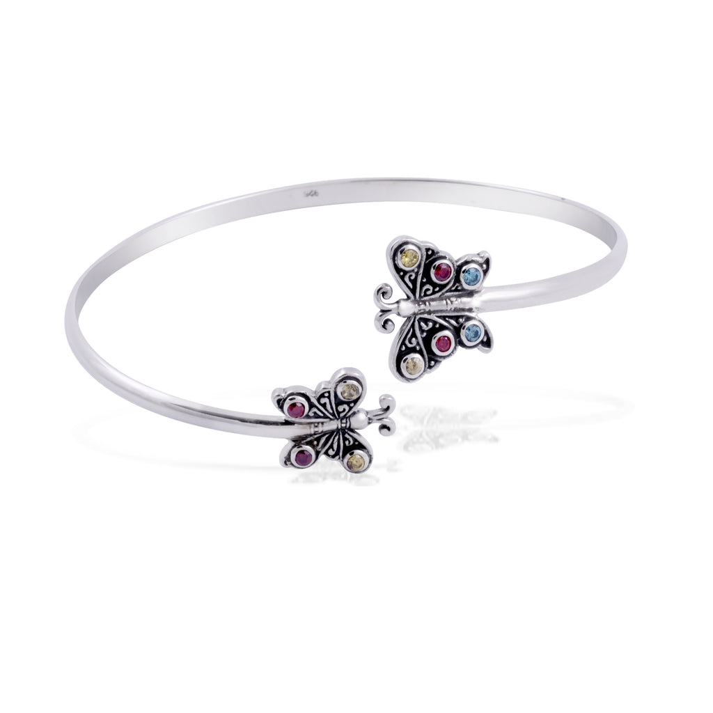 Gelang Cuff Koleksi Kupu Kupu Sterling Silver 925