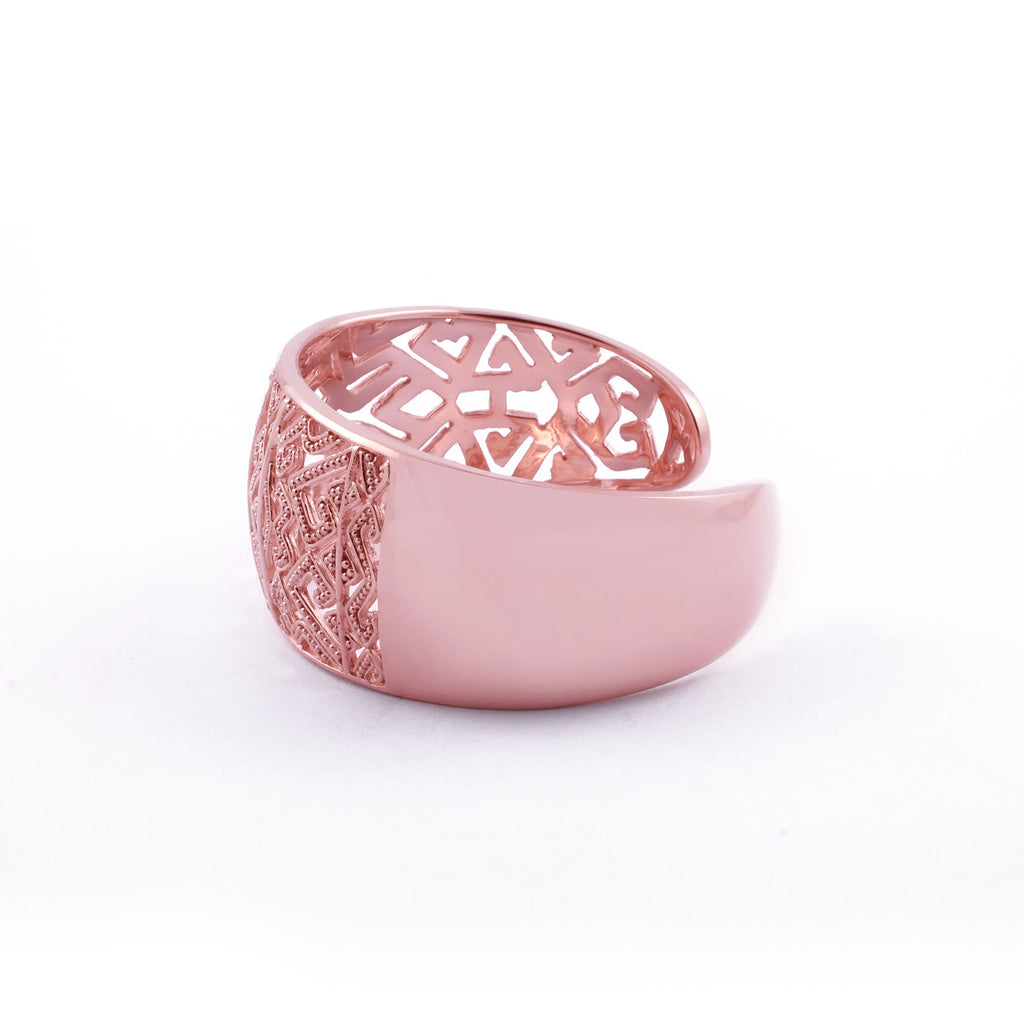 Gelang Cuff Bangle Rantai Perak 925 Koleksi Songket Bali