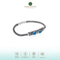 925 Sterling Silver Bohemian Collection Chain Bracelet