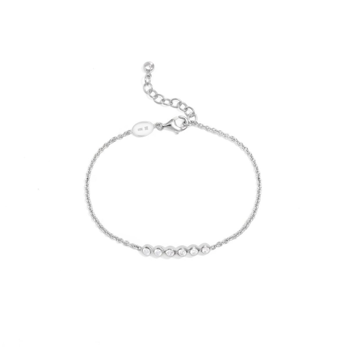 Petite Circle Sterling Silver 925 Bracelet