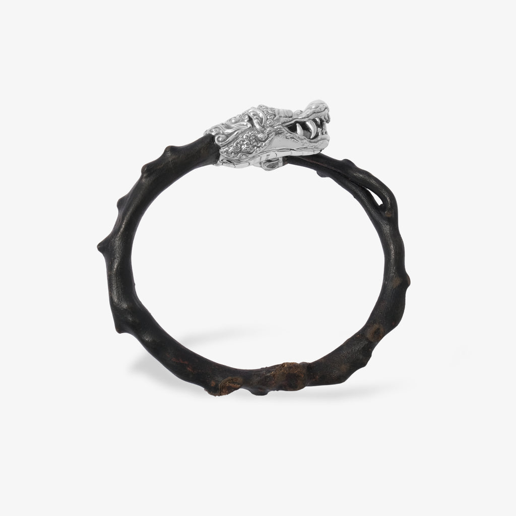 Gelang Kayu Uli Perak Koleksi Dragon Sterling Silver 925