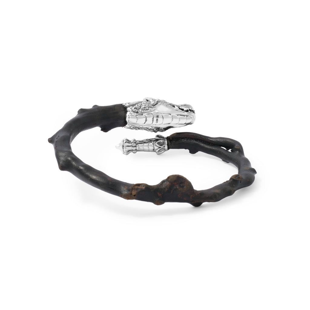 Gelang Kayu Uli Perak Koleksi Dragon Sterling Silver 925