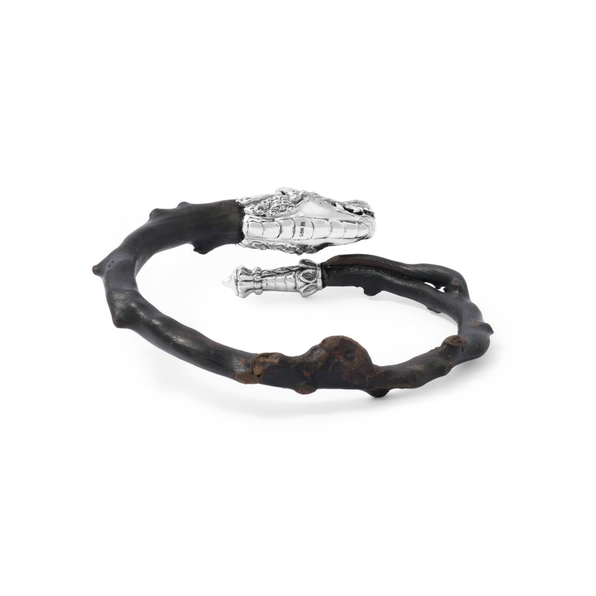 Gelang Kayu Uli Perak Koleksi Dragon Sterling Silver 925