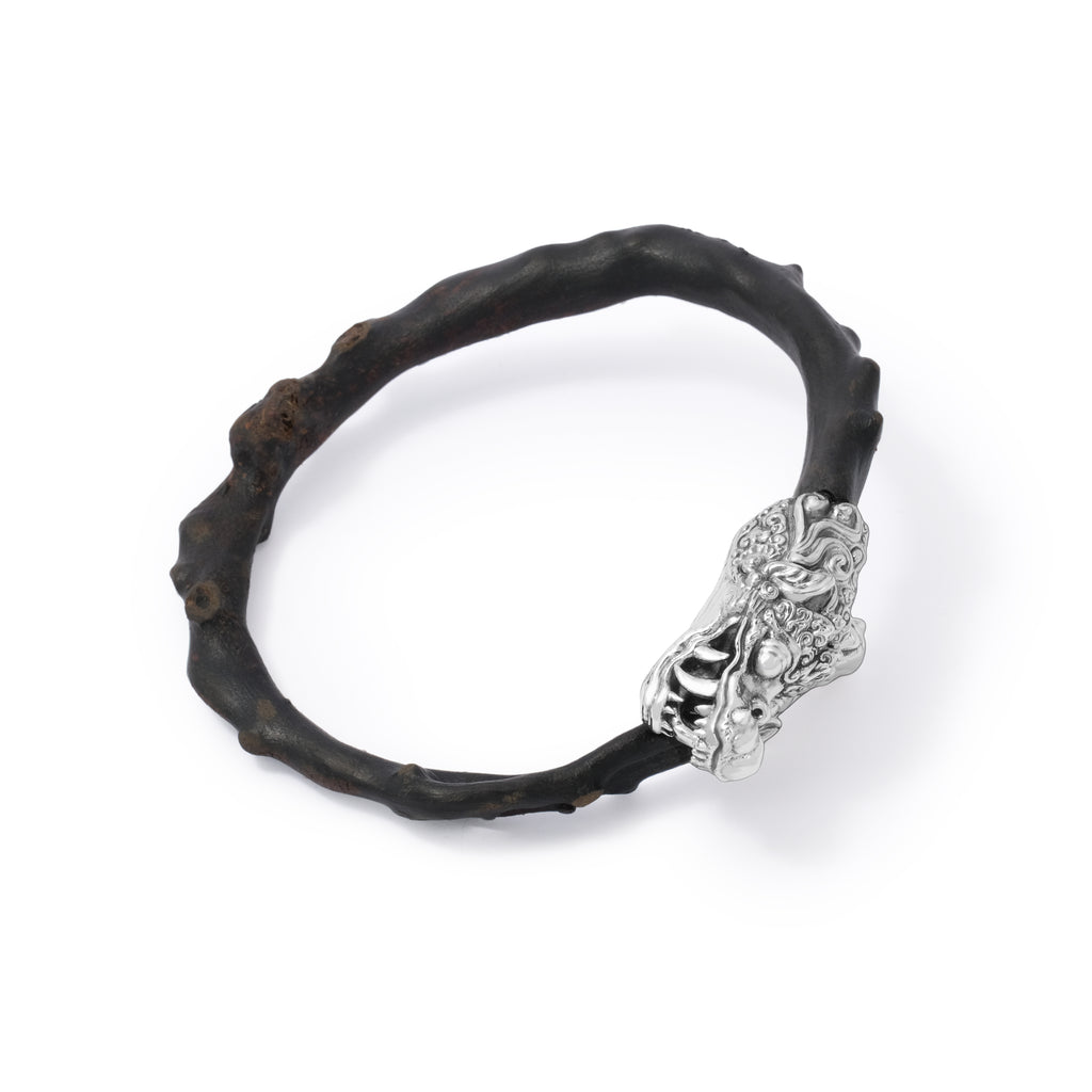 Gelang Kayu Uli Perak Koleksi Dragon Sterling Silver 925