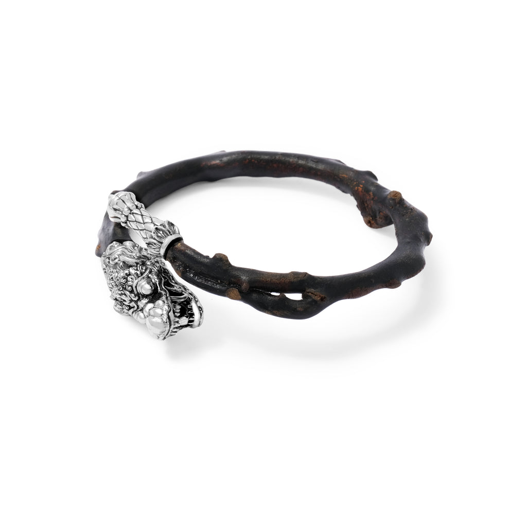 Gelang Kayu Uli Perak Koleksi Dragon Sterling Silver 925