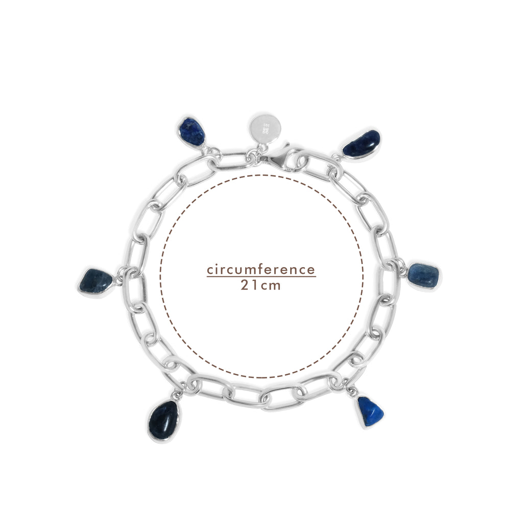 Gelang Rantai Bold Koleksi Pristine Chakra Perak 925