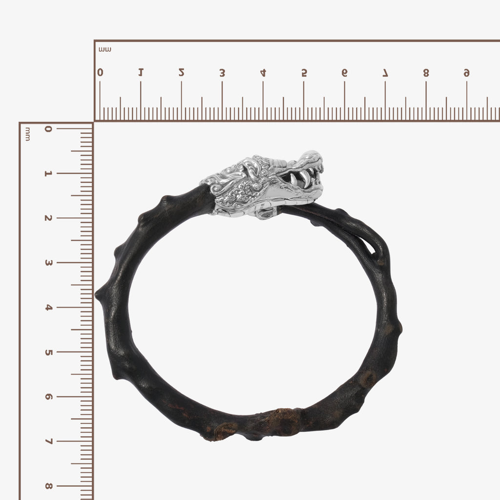 Gelang Kayu Uli Perak Koleksi Dragon Sterling Silver 925