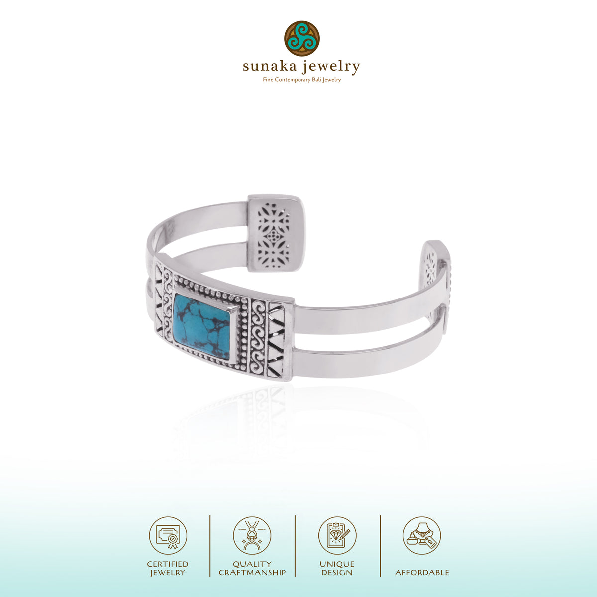 Gelang Bangle Kecil Koleksi Bohemian Sterling Silver 925