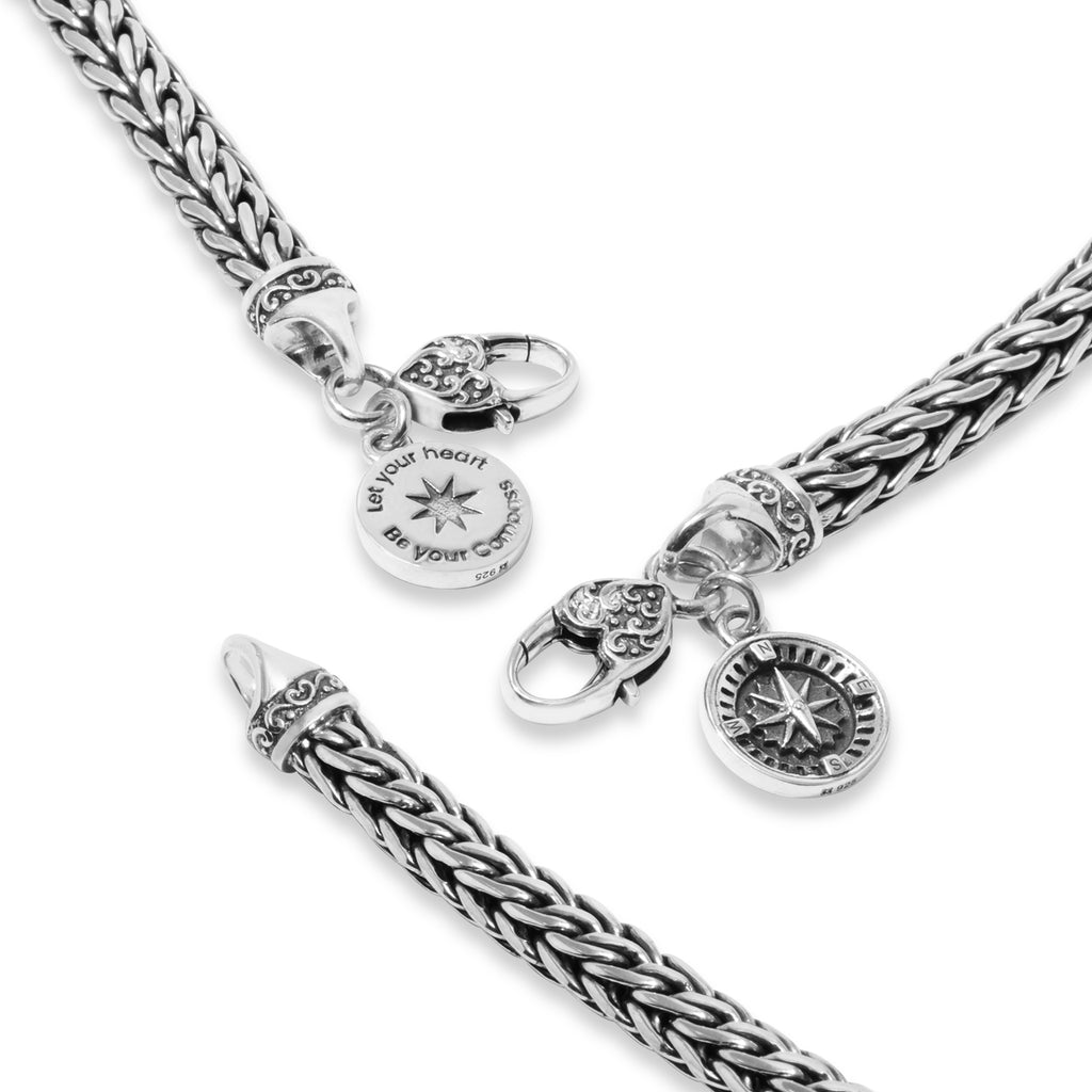 Gelang Rantai Perak Koleksi Kompas Sterling Silver
