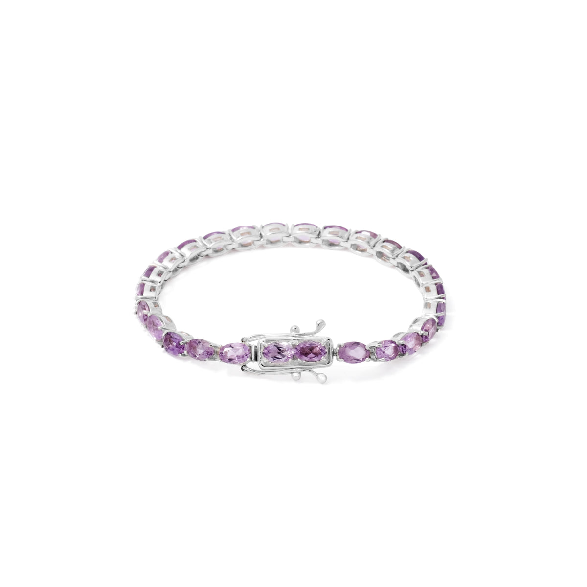 Gelang Tenis Oval Koleksi Elegant Vibration Sterling Silver 925