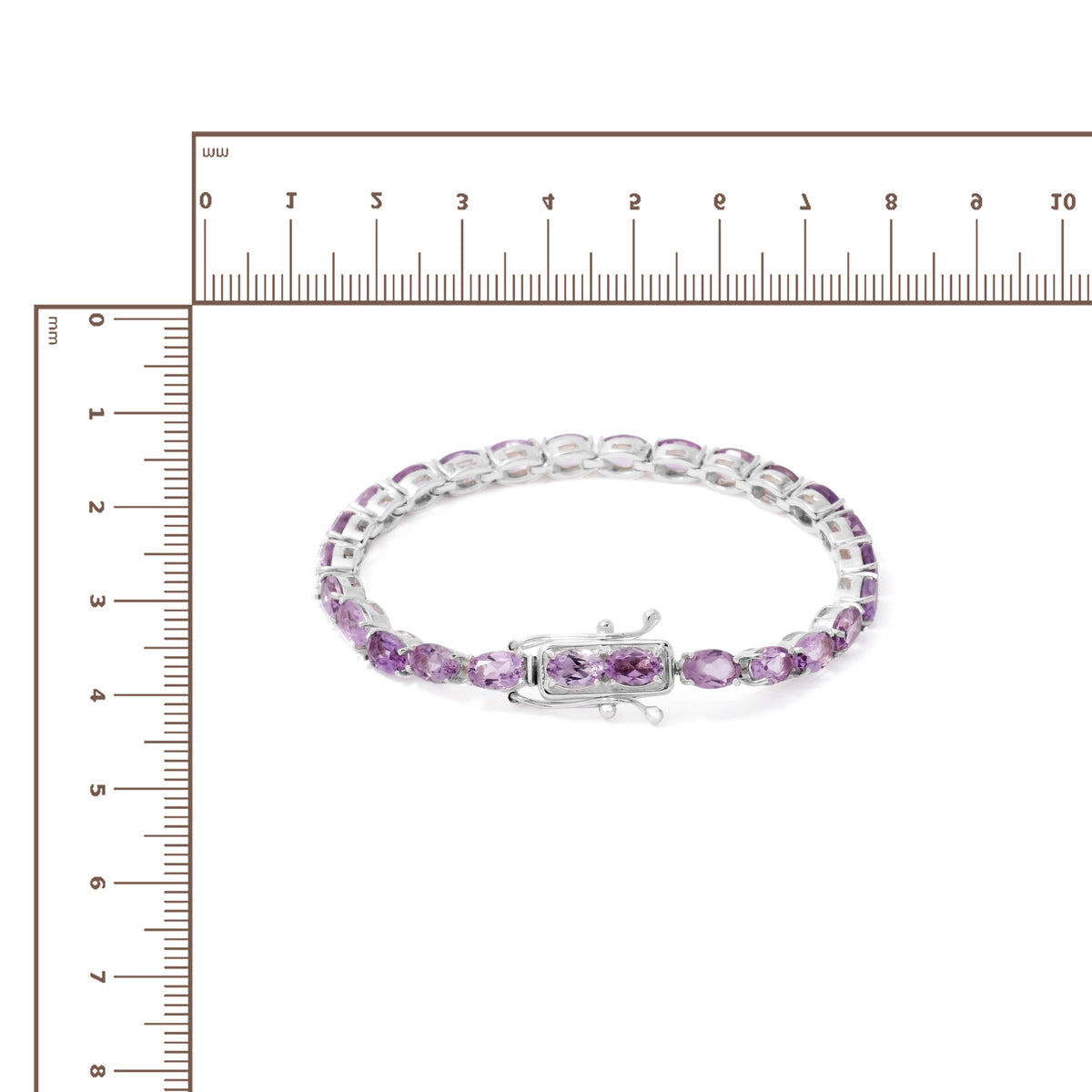 Gelang Tenis Oval Koleksi Elegant Vibration Sterling Silver 925