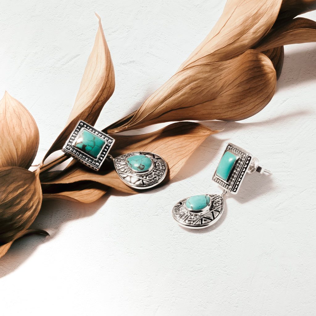 Anting Stud Perak Koleksi Bohemian Sterling Silver 925