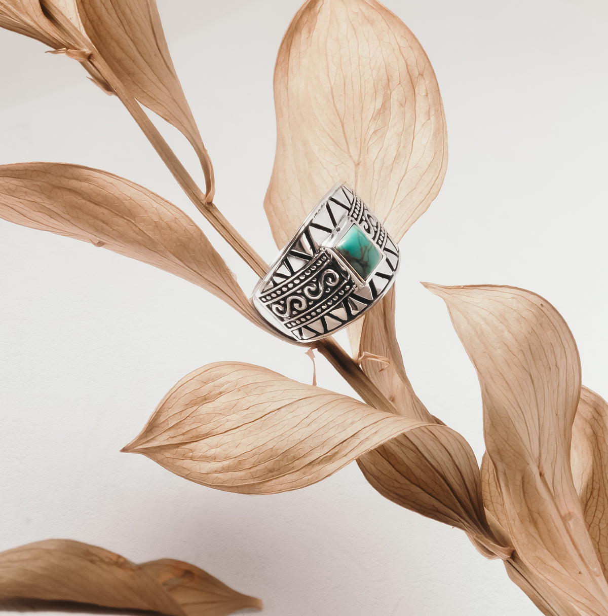 Bohemian Collection 925 Sterling Silver Band Ring