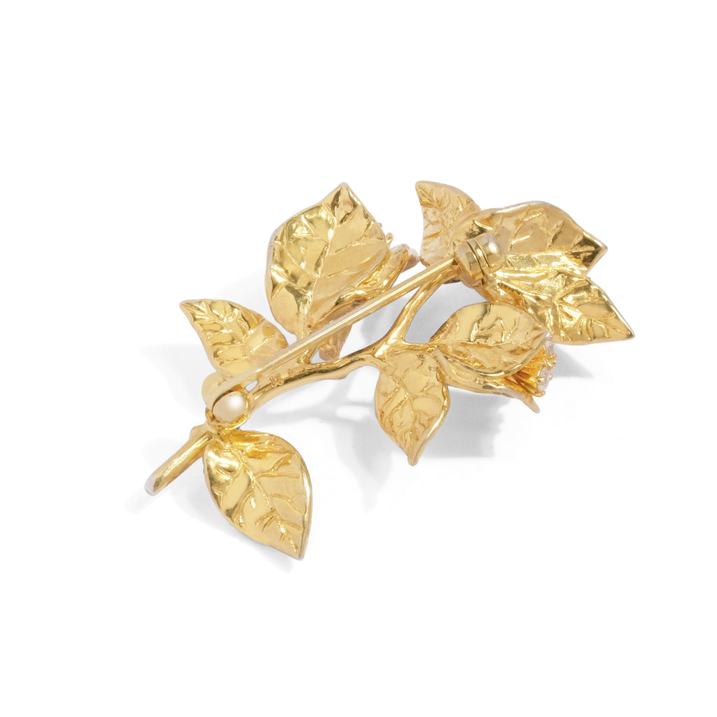 Sterling Silver 925 Bougainvillea Brooch