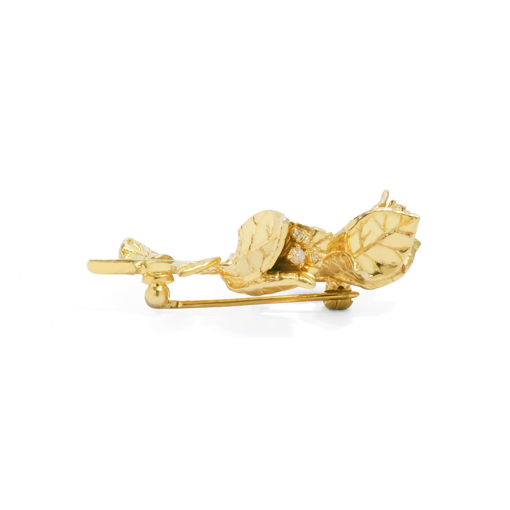 Sterling Silver 925 Bougainvillea Brooch