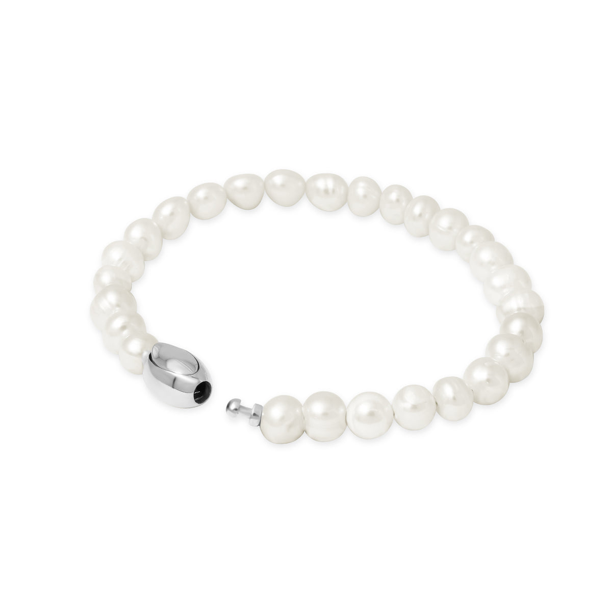 Lumine Pearl Sterling Silver 925 Classic Bracelet