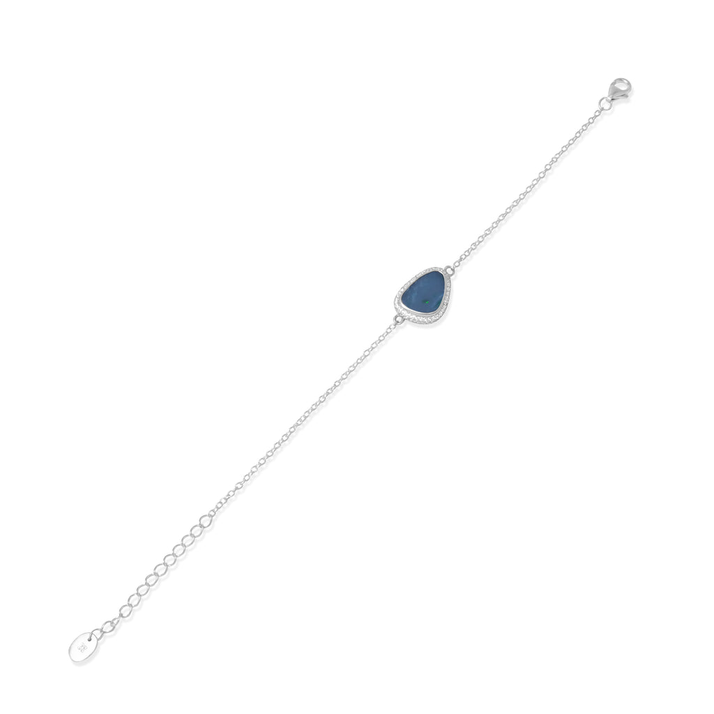 Gelang Chain 2 Koleksi Opal Perak 925
