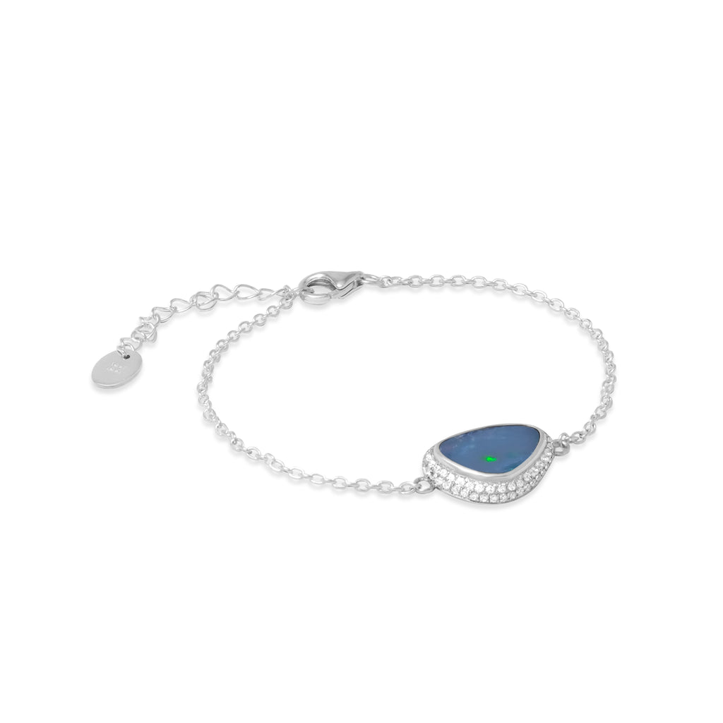 Gelang Chain 2 Koleksi Opal Perak 925
