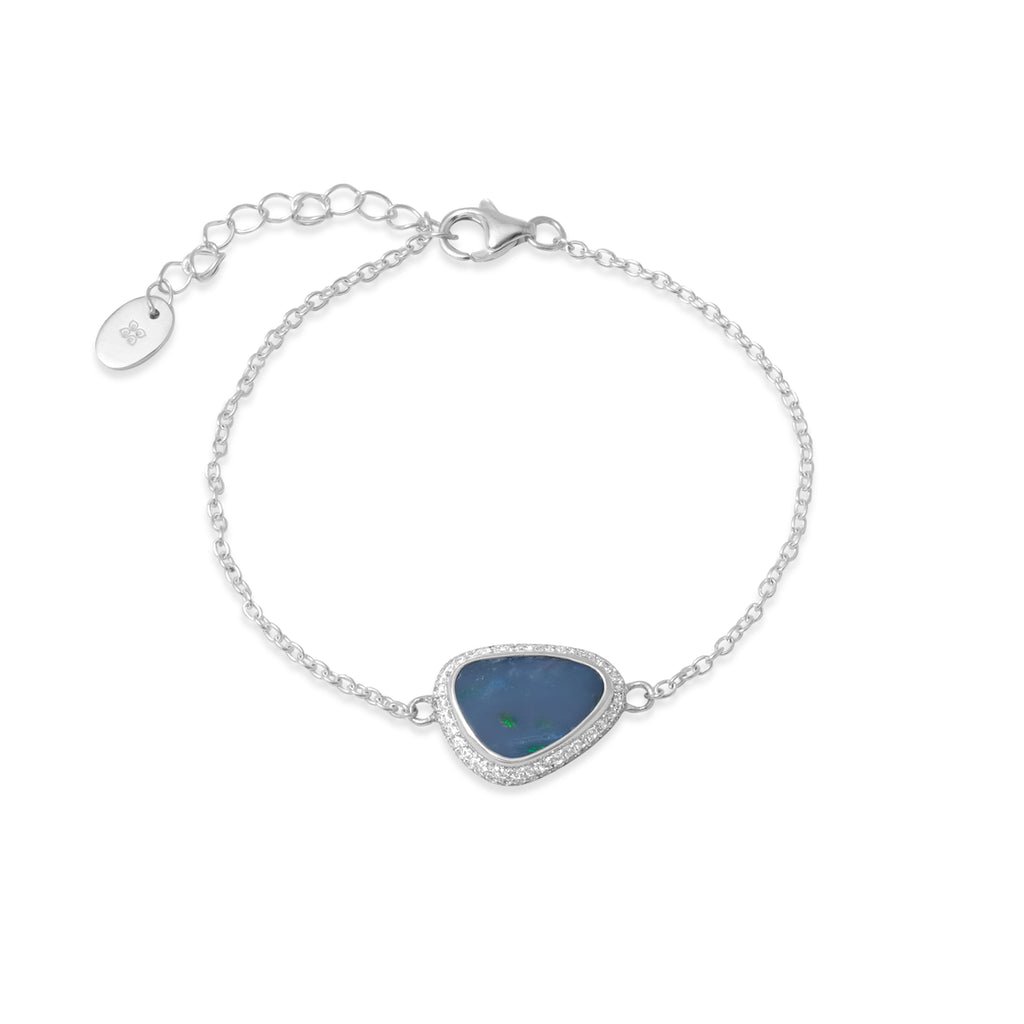 Gelang Chain 2 Koleksi Opal Perak 925