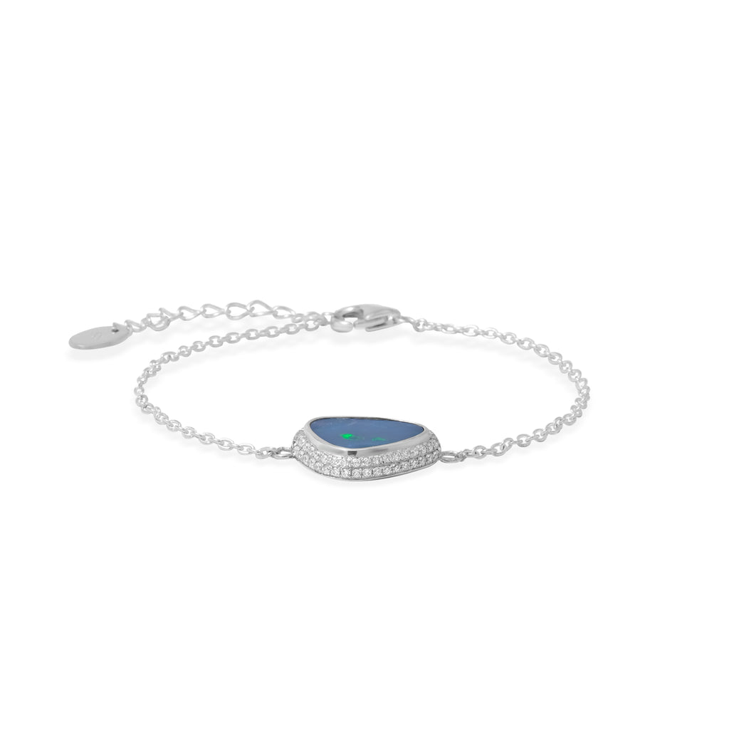 Gelang Chain 2 Koleksi Opal Perak 925