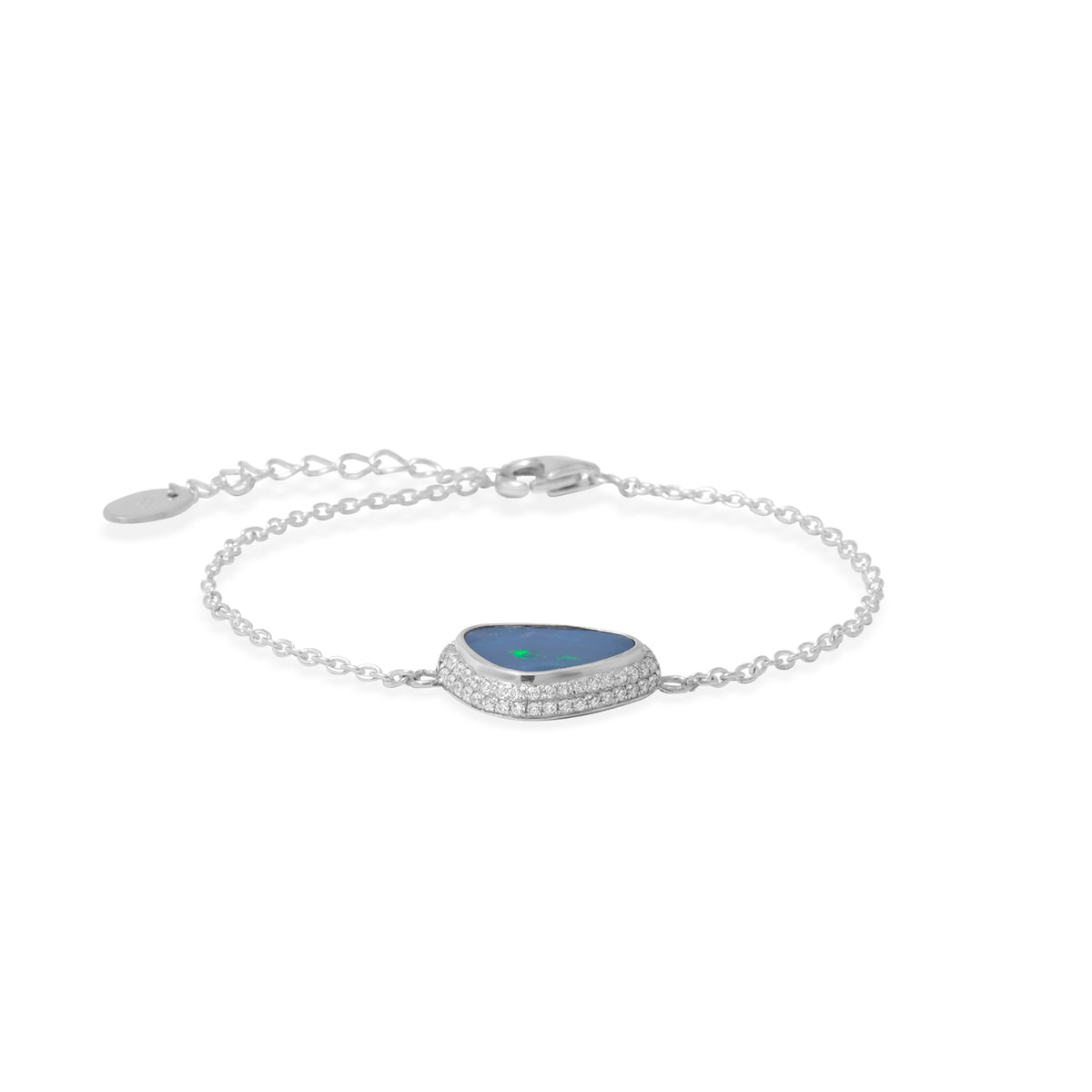 Gelang Chain 2 Koleksi Opal Perak 925