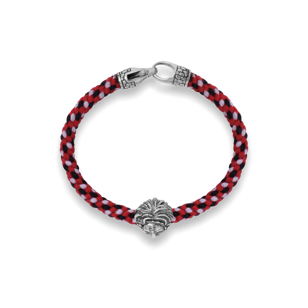 925 Sidhakarya Sterling Silver Oxidized Black Braided Rope Collection Bracelet