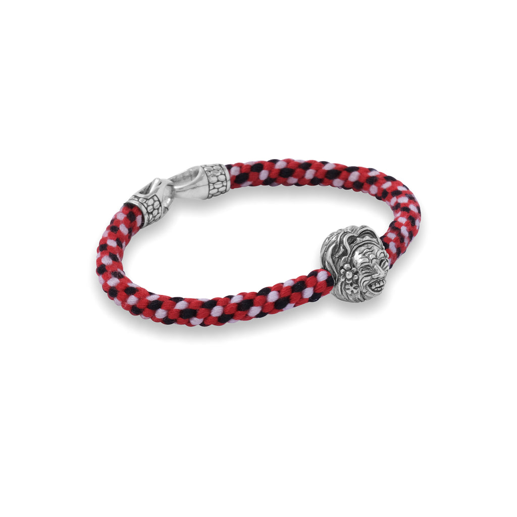 925 Sidhakarya Sterling Silver Oxidized Black Braided Rope Collection Bracelet