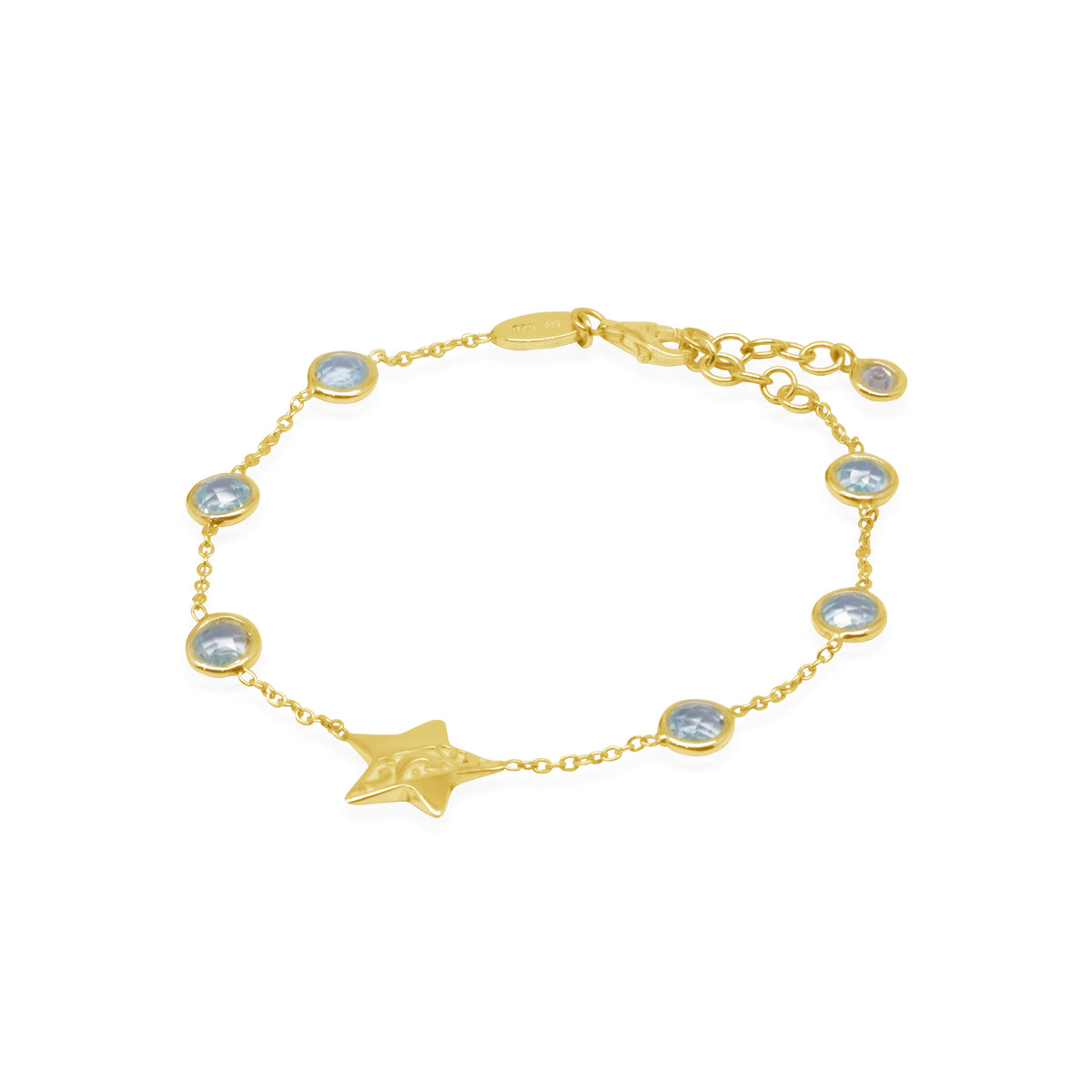 Gelang Perak Koleksi Celestial Bulan Bintang Sterling Silver 925