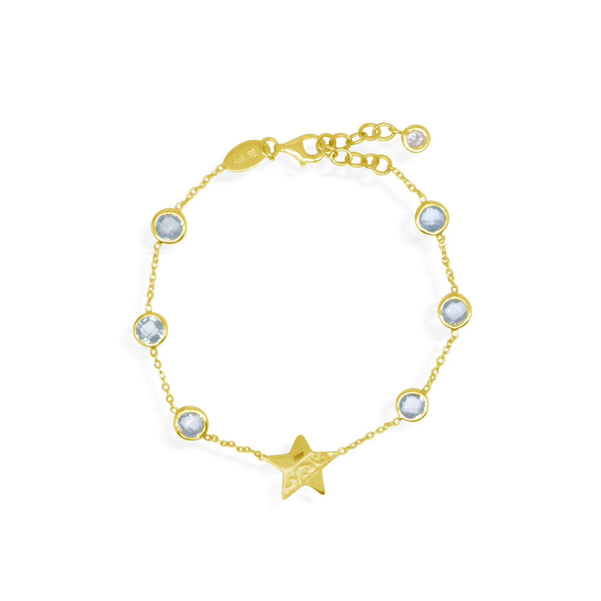 Gelang Perak Koleksi Celestial Bulan Bintang Sterling Silver 925