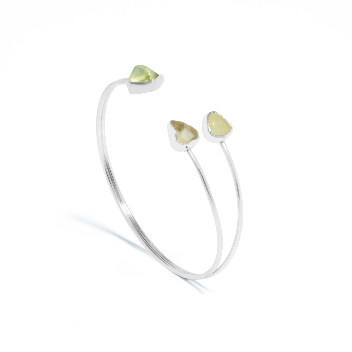 Gelang Cuff Koleksi Pristine Chakra Perak 925