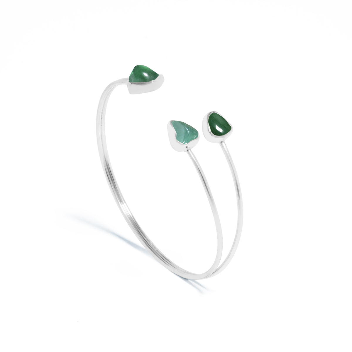 Gelang Cuff Koleksi Pristine Chakra Perak 925