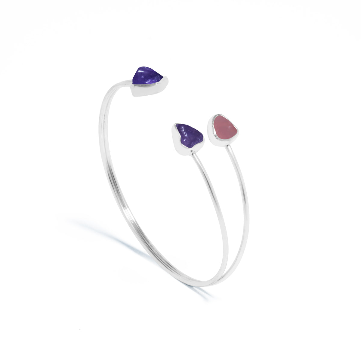 Gelang Cuff Koleksi Pristine Chakra Perak 925