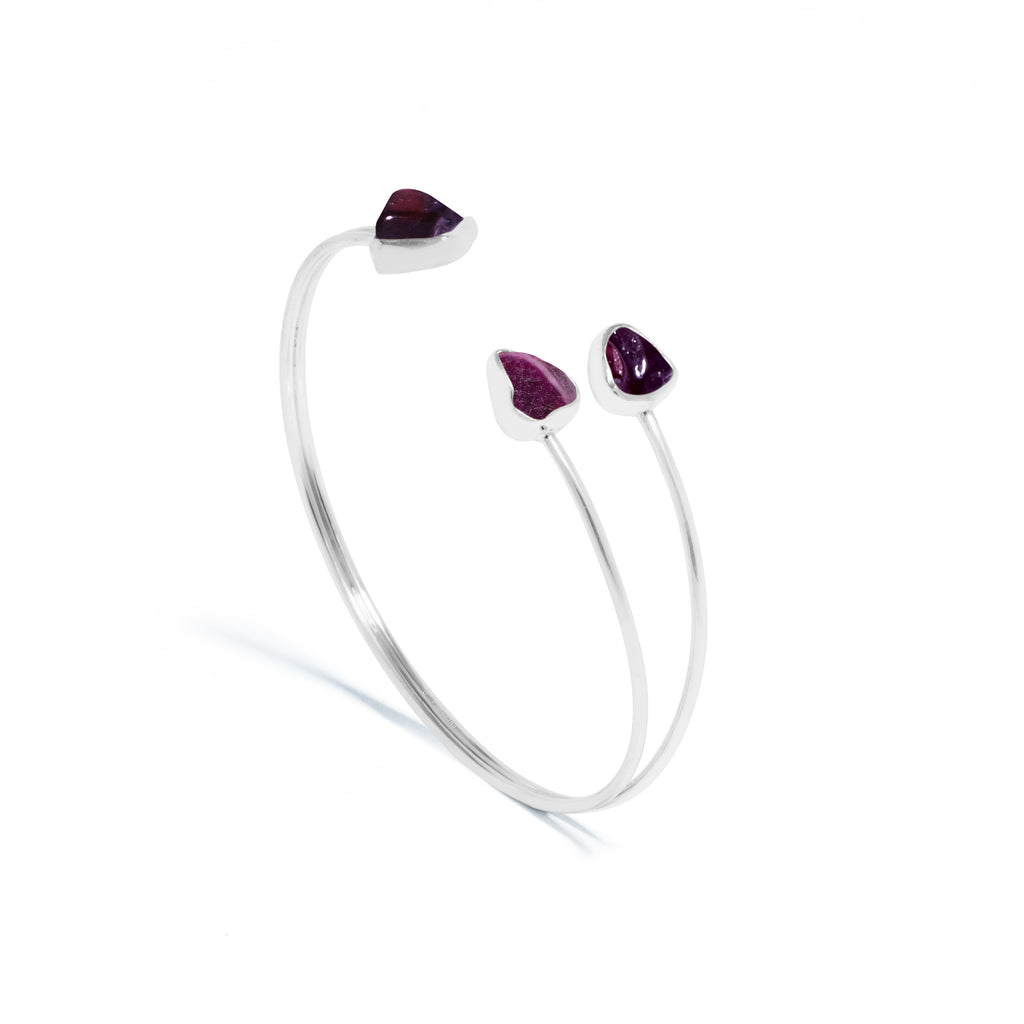 Gelang Cuff Koleksi Pristine Chakra Perak 925