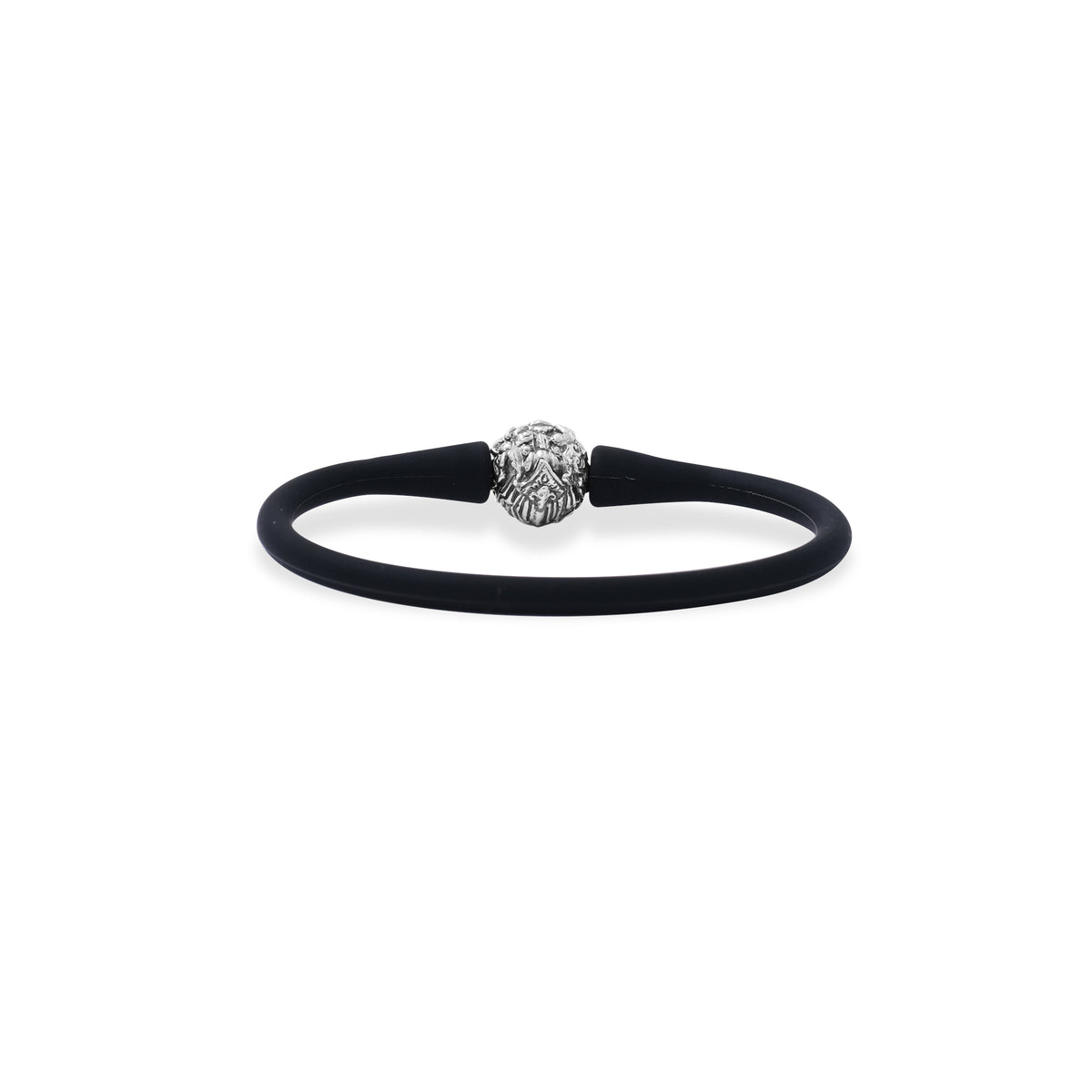 925 Sterling Silver Rubber Bead Barong Oxidation Bracelet