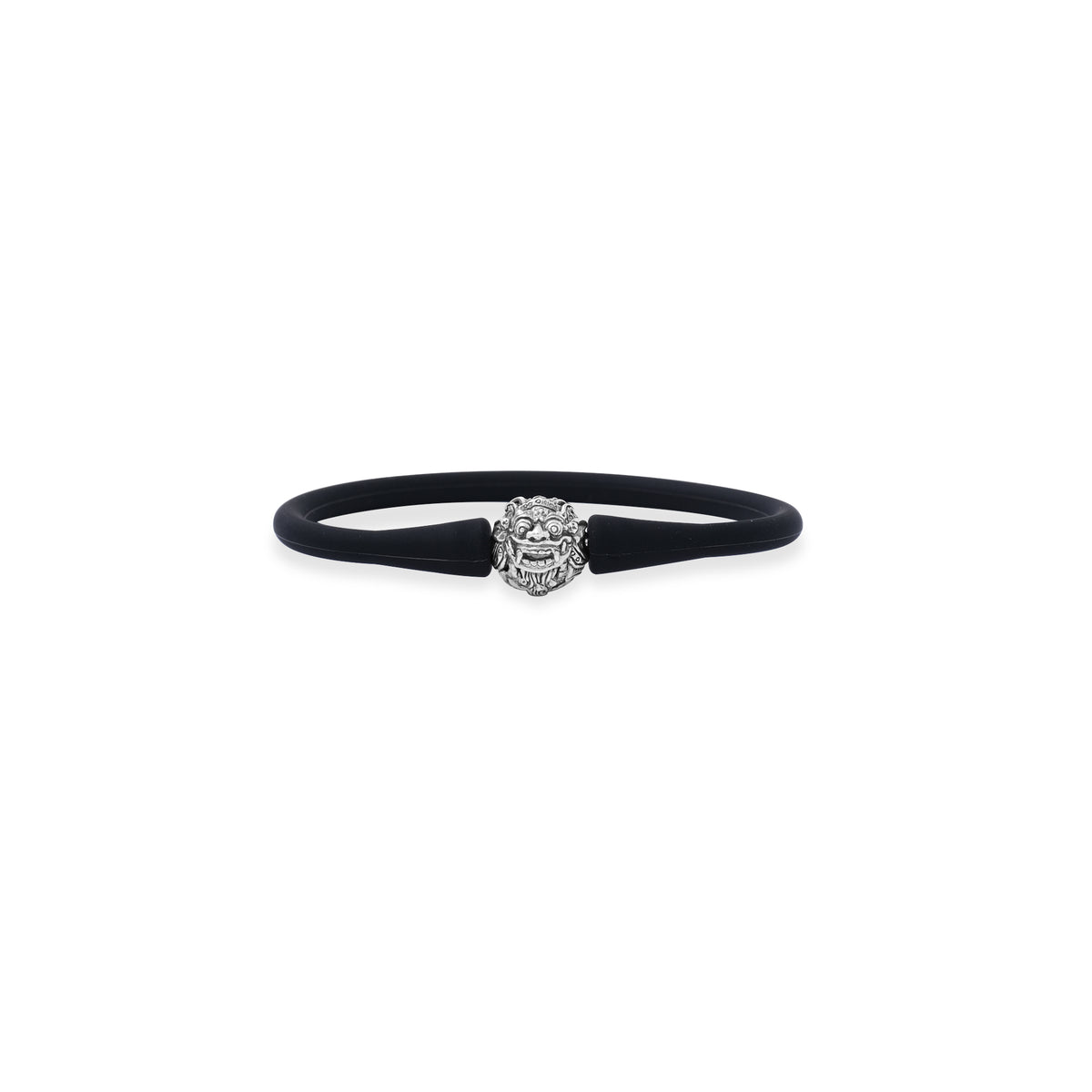 925 Sterling Silver Rubber Bead Barong Oxidation Bracelet