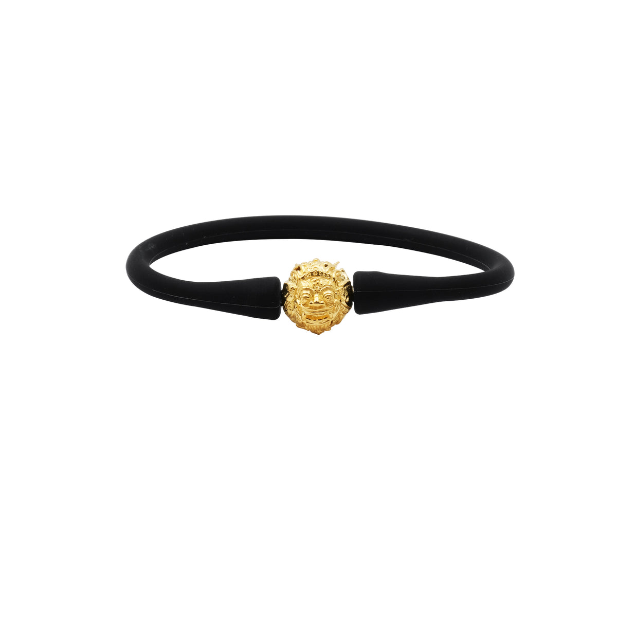 925 Sterling Silver Rubber Bead Barong Oxidation Bracelet