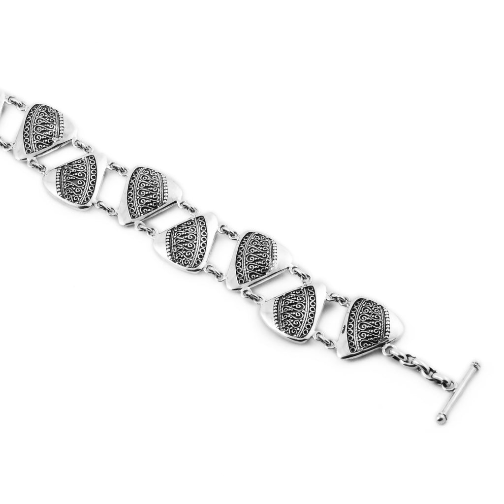 Gelang Rantai Silver 925 Koleksi Batik Indonesia