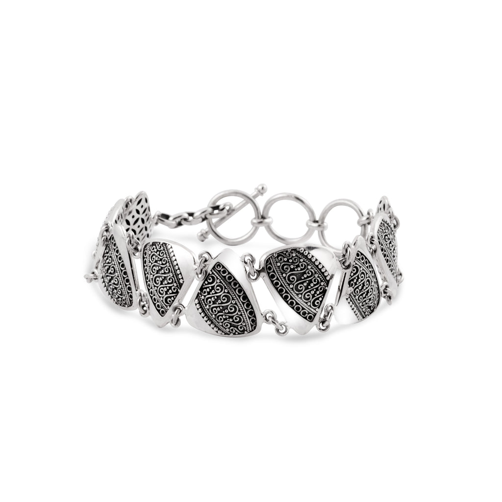 Gelang Rantai Silver 925 Koleksi Batik Indonesia