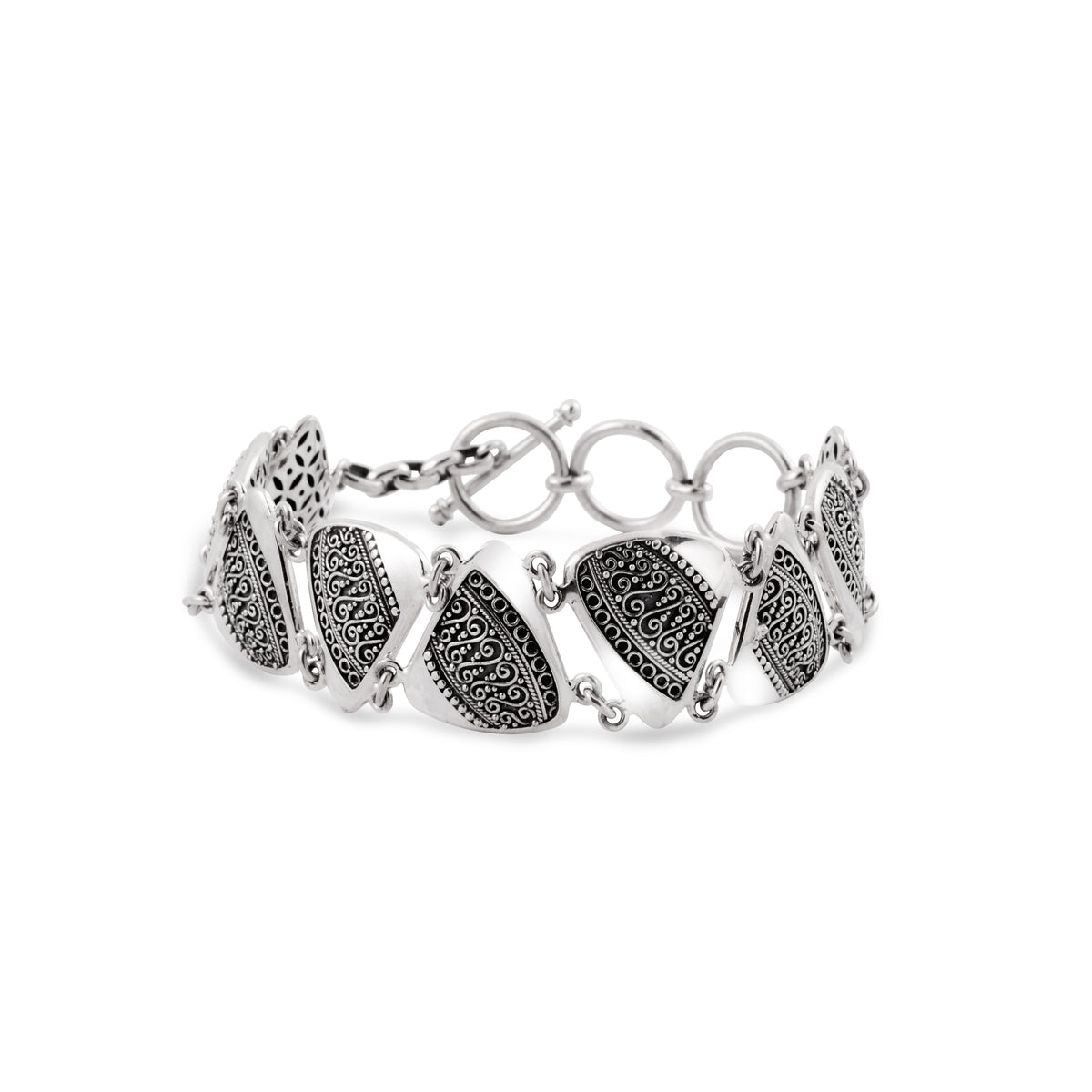 Gelang Rantai Silver 925 Koleksi Batik Indonesia