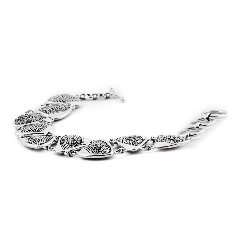 Gelang Rantai Silver 925 Koleksi Batik Indonesia