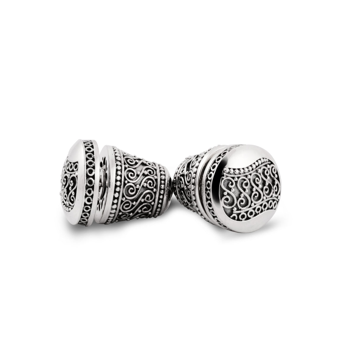 Anting Subeng Bulat Koleksi Batik Indonesia Sterling Silver 925