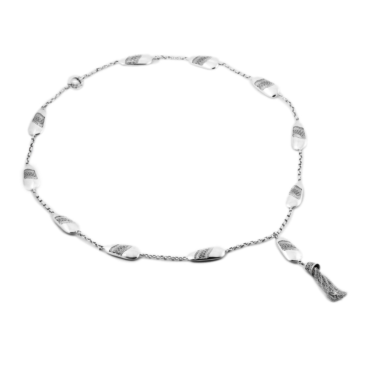 925 Silver Necklace Indonesian Batik Collection
