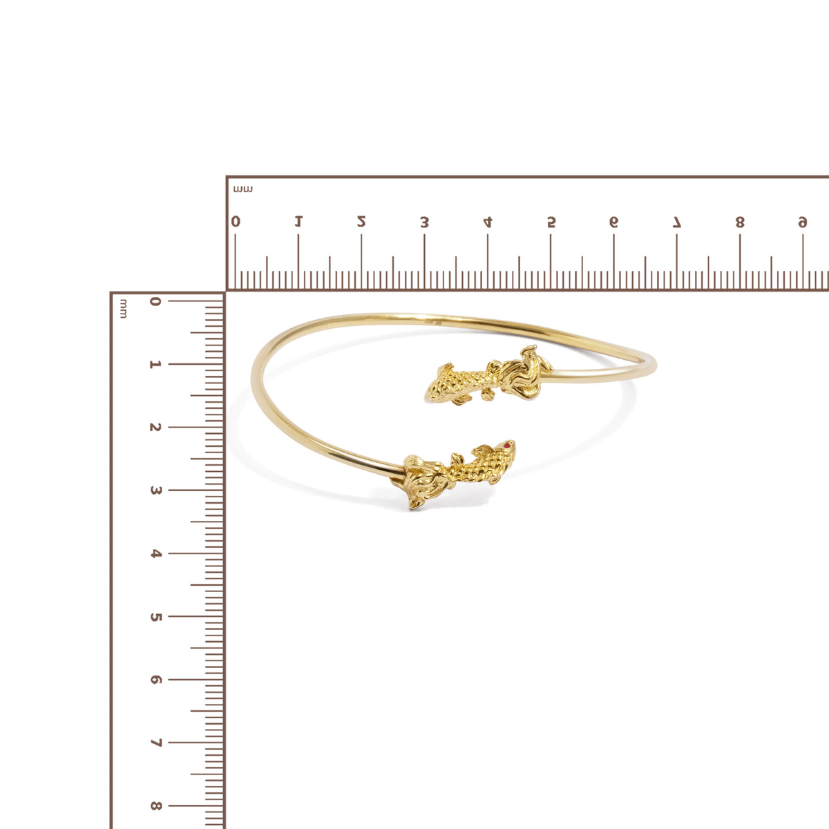 Gelang Bangle Perak Yamabuki Sterling Silver 925 Gold Plated