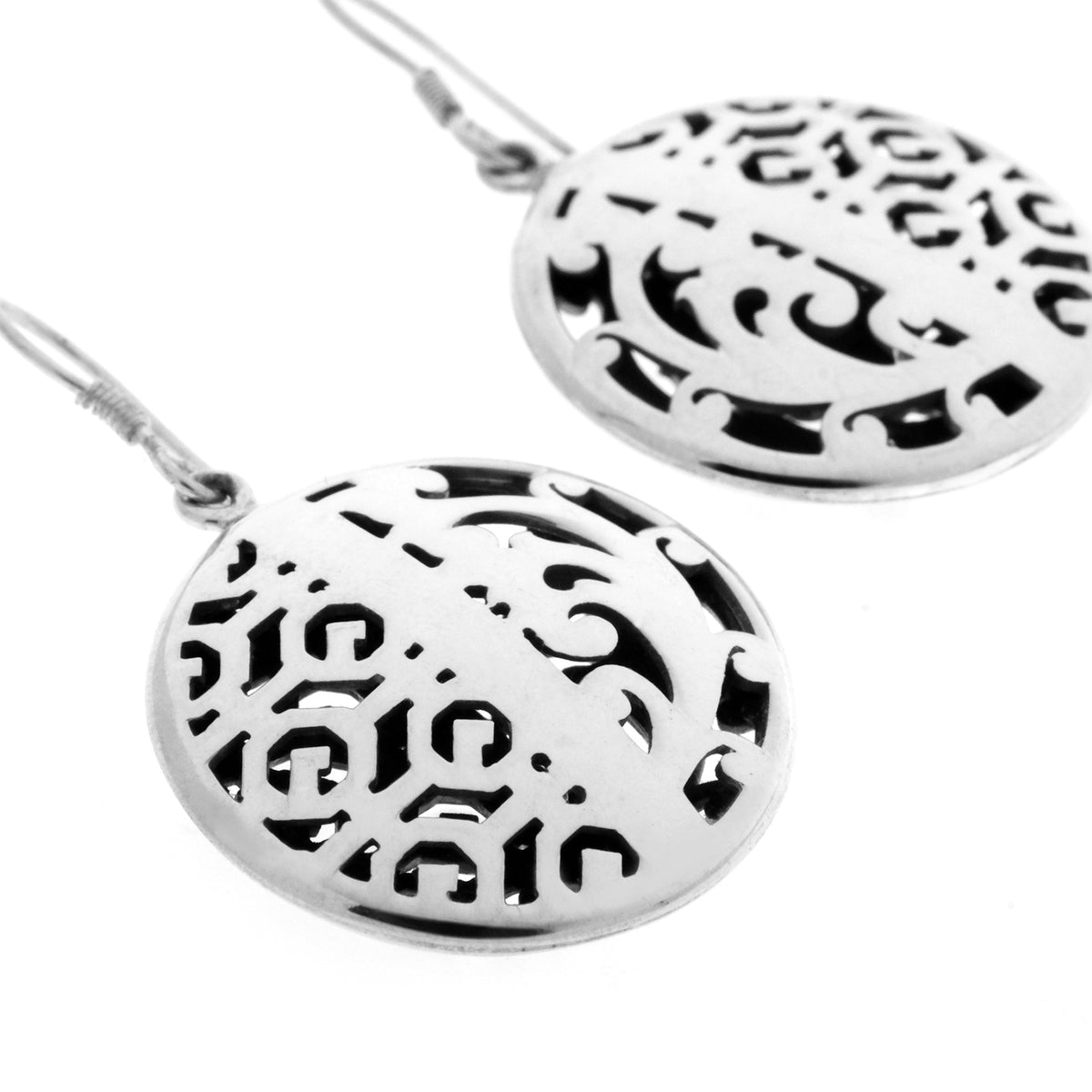 Anting Dangling Bulat Wanita Perak 925 Koleksi Bhineka