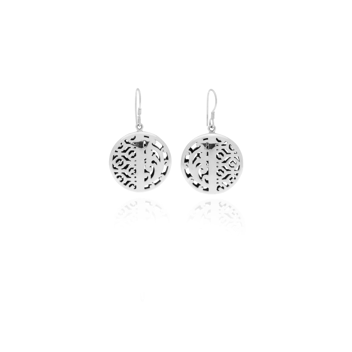 Anting Dangling Bulat Wanita Perak 925 Koleksi Bhineka