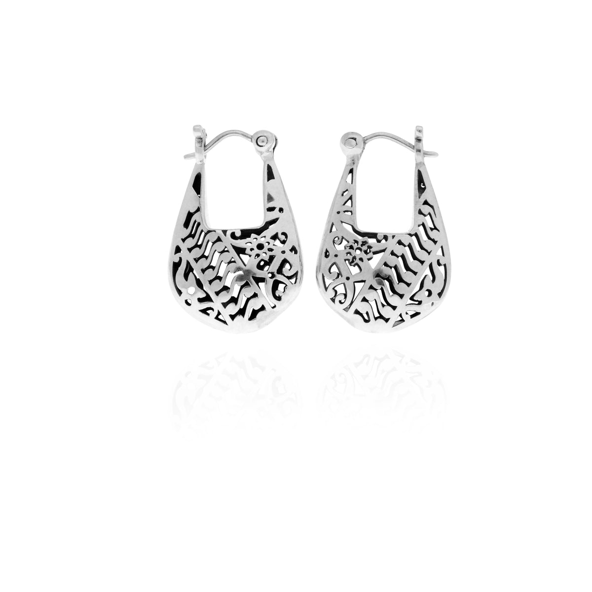 Anting Hoop Kopong Perak 925 Koleksi Bhineka