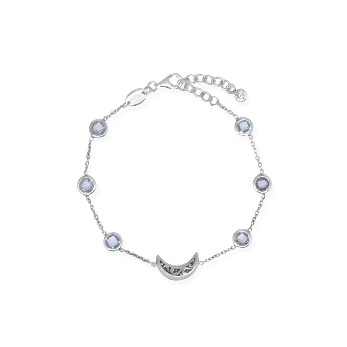 Gelang Perak Koleksi Celestial Bulan Bintang Sterling Silver 925