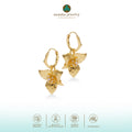 Bougainvillea Sterling Silver 925 Hoop Earrings